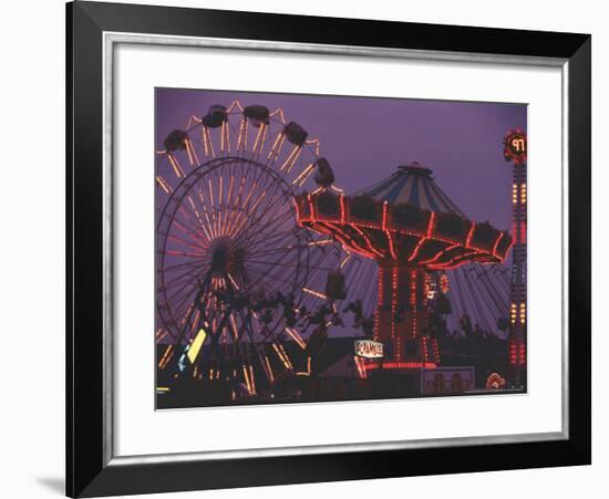 The Popular Midway Section of the New York State Fair-Michael Okoniewski-Framed Photographic Print