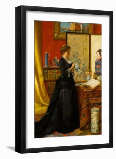 The Porcelain Collector, 1868-Alfred Emile Stevens-Framed Giclee Print