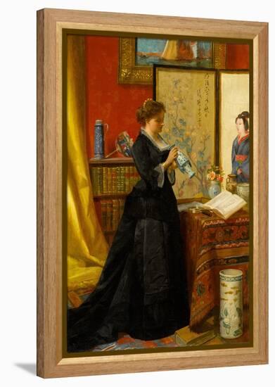 The Porcelain Collector, 1868-Alfred Emile Stevens-Framed Premier Image Canvas