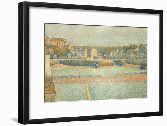 The Port and the Quay at Bessin-Georges Seurat-Framed Art Print