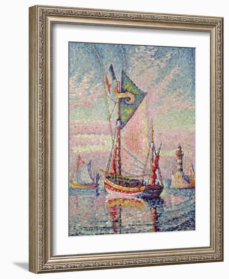 The Port at Concarneau-Paul Signac-Framed Giclee Print