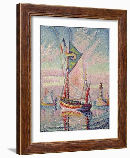 The Port at Concarneau-Paul Signac-Framed Giclee Print