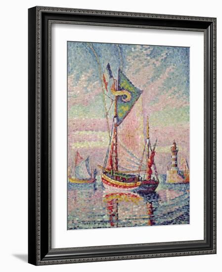 The Port at Concarneau-Paul Signac-Framed Giclee Print