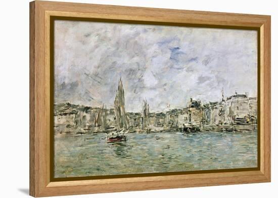 The Port at Honfleur, 1896-Eugène Boudin-Framed Premier Image Canvas