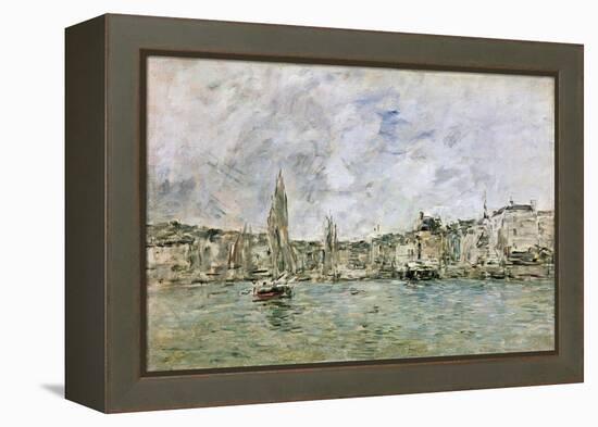 The Port at Honfleur, 1896-Eugène Boudin-Framed Premier Image Canvas