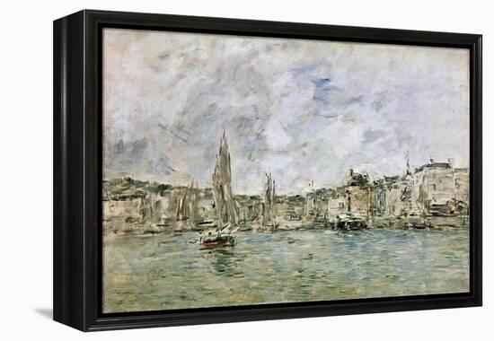 The Port at Honfleur, 1896-Eugène Boudin-Framed Premier Image Canvas