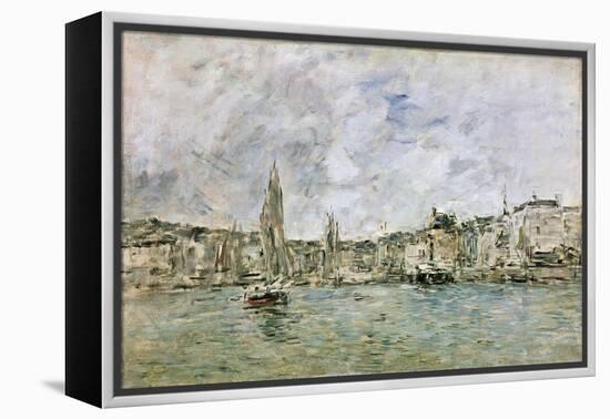 The Port at Honfleur, 1896-Eugène Boudin-Framed Premier Image Canvas