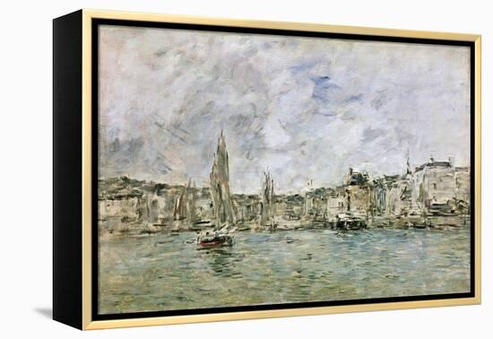 The Port at Honfleur, 1896-Eugène Boudin-Framed Premier Image Canvas