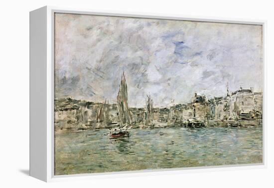 The Port at Honfleur, 1896-Eugène Boudin-Framed Premier Image Canvas