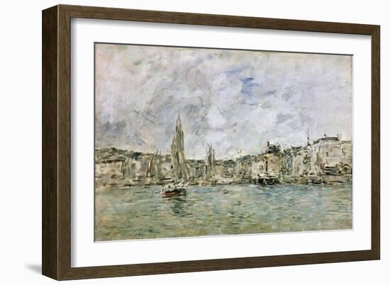 The Port at Honfleur, 1896-Eugène Boudin-Framed Giclee Print