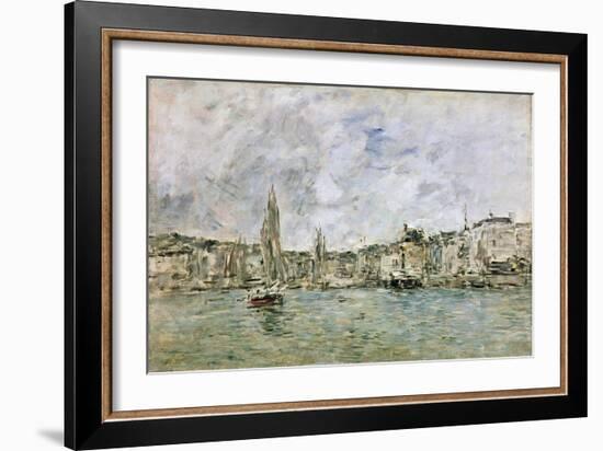 The Port at Honfleur, 1896-Eugène Boudin-Framed Giclee Print