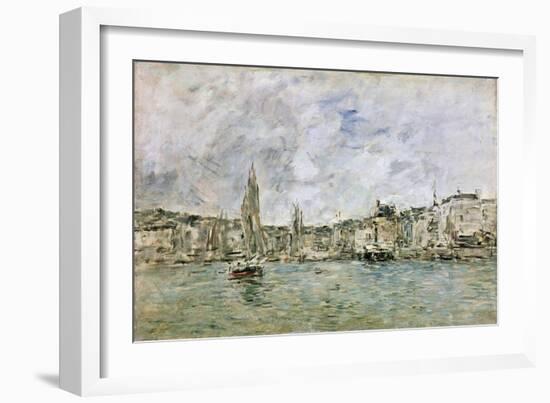 The Port at Honfleur, 1896-Eugène Boudin-Framed Giclee Print