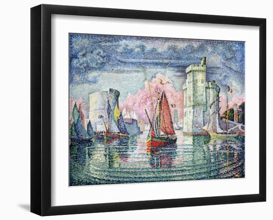 The Port at La Rochelle, 1921-Paul Signac-Framed Giclee Print