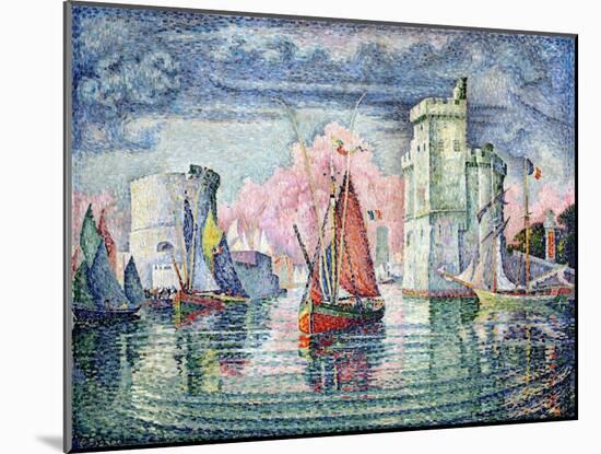 The Port at La Rochelle, 1921-Paul Signac-Mounted Giclee Print