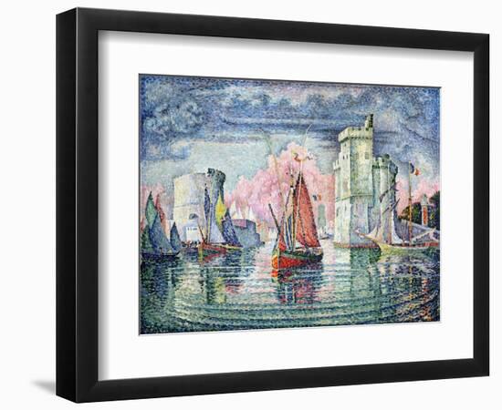 The Port at La Rochelle, 1921-Paul Signac-Framed Giclee Print