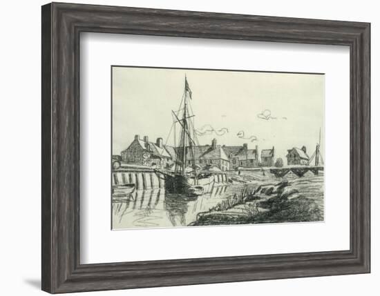 The Port at Touques-Claude Monet-Framed Premium Giclee Print