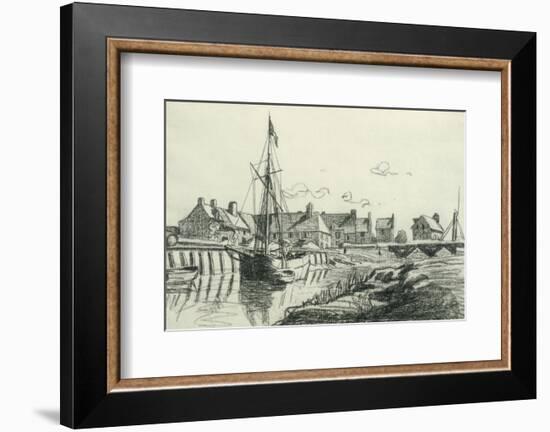 The Port at Touques-Claude Monet-Framed Premium Giclee Print