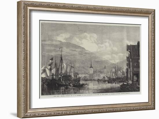 The Port, Bergen, Norway-George Henry Andrews-Framed Giclee Print