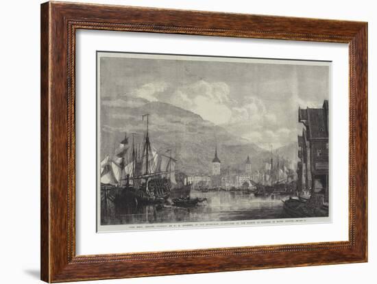 The Port, Bergen, Norway-George Henry Andrews-Framed Giclee Print