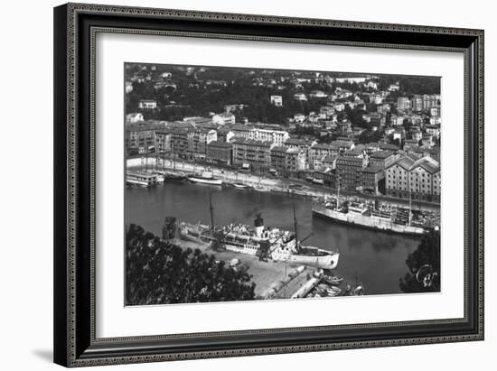 The Port from Mont Boron, Nice, France, Early 20th Century-null-Framed Giclee Print