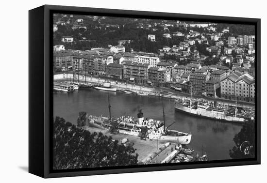 The Port from Mont Boron, Nice, France, Early 20th Century-null-Framed Premier Image Canvas