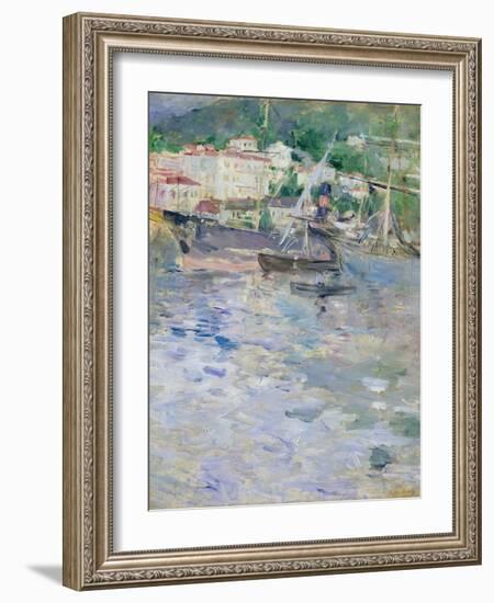 The Port, Nice, 1882-Berthe Morisot-Framed Giclee Print