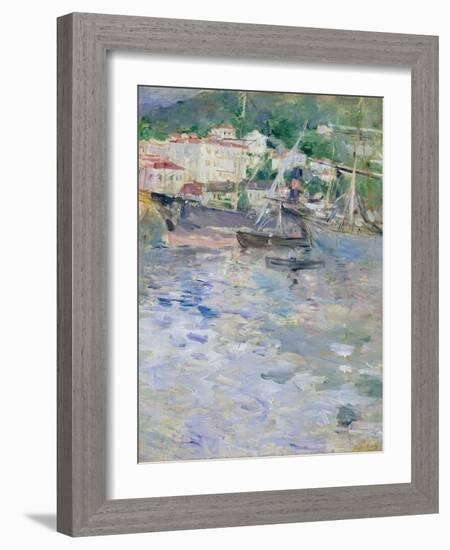 The Port, Nice, 1882-Berthe Morisot-Framed Giclee Print