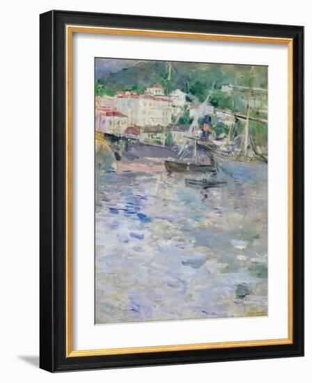 The Port, Nice, 1882-Berthe Morisot-Framed Giclee Print