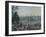 The Port of Boston in the United States of America, Painted Wallpaper, Made by Zuber at Mulhouse-null-Framed Giclee Print