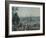 The Port of Boston in the United States of America, Painted Wallpaper, Made by Zuber at Mulhouse-null-Framed Giclee Print