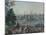 The Port of Boston in the United States of America, Painted Wallpaper, Made by Zuber at Mulhouse-null-Mounted Giclee Print
