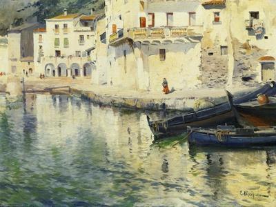 The Port of Cadaques' Giclee Print - Eliseu Meifren i Roig | Art.com