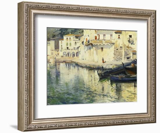 The Port of Cadaques-Eliseu Meifren i Roig-Framed Giclee Print