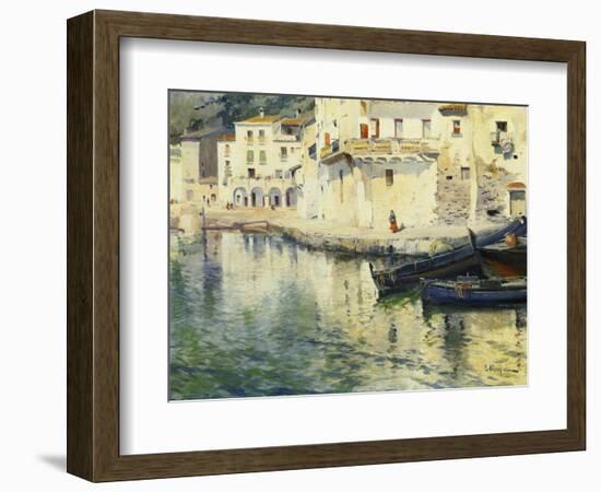 The Port of Cadaques-Eliseu Meifren i Roig-Framed Giclee Print