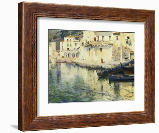 The Port of Cadaques-Eliseu Meifren i Roig-Framed Giclee Print