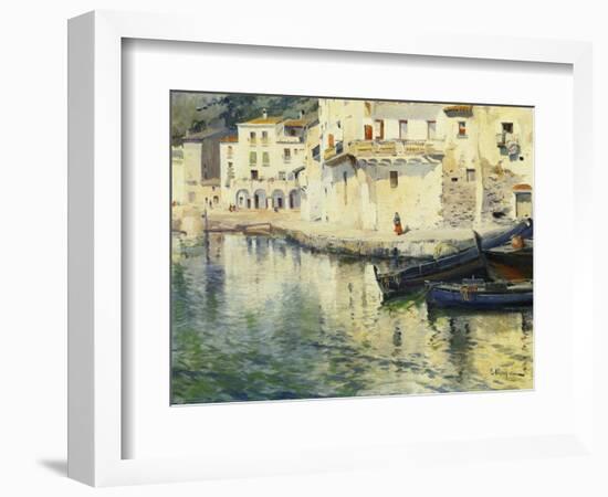 The Port of Cadaques-Eliseu Meifren i Roig-Framed Giclee Print