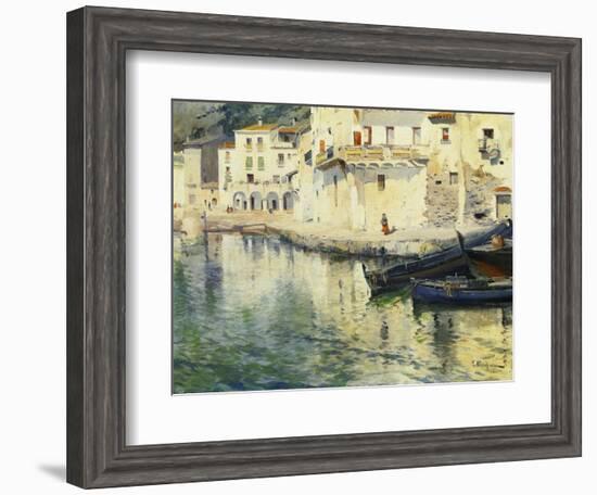 The Port of Cadaques-Meifren y Roig Eliseo-Framed Giclee Print