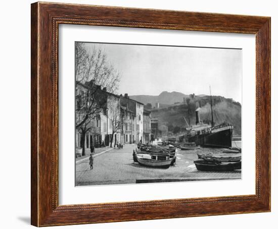 The Port of Cassis, France, 1937-Martin Hurlimann-Framed Giclee Print