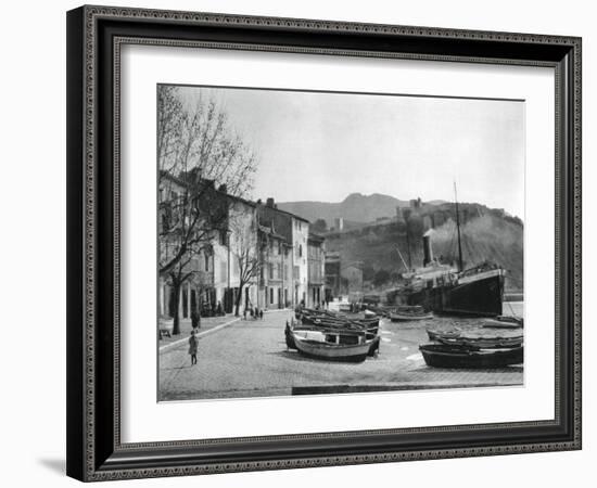 The Port of Cassis, France, 1937-Martin Hurlimann-Framed Giclee Print