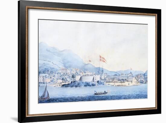 The Port of Christiansted in Saint Croix in the Virgin Islands-null-Framed Giclee Print