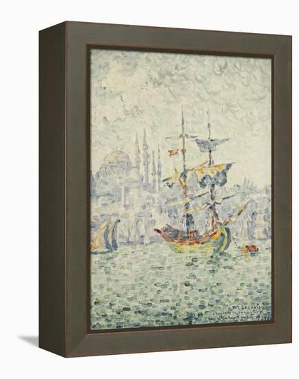 The Port of Constantinople; Le Port de Constantinople, 1907-Paul Signac-Framed Premier Image Canvas