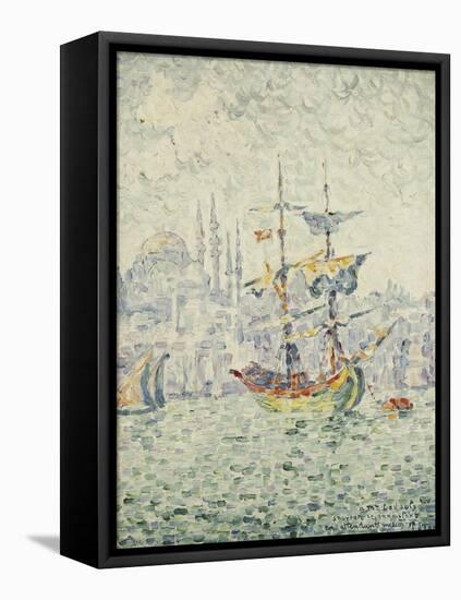 The Port of Constantinople; Le Port de Constantinople, 1907-Paul Signac-Framed Premier Image Canvas