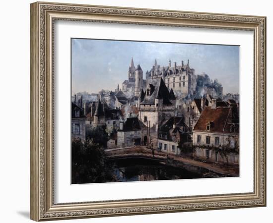 The Port of Cordelieres and Castle Loches, 1891-Emmanuel Lansyer-Framed Giclee Print