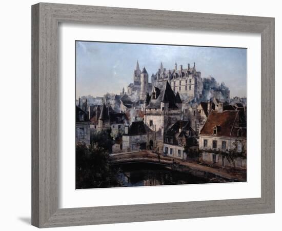 The Port of Cordelieres and Castle Loches, 1891-Emmanuel Lansyer-Framed Giclee Print
