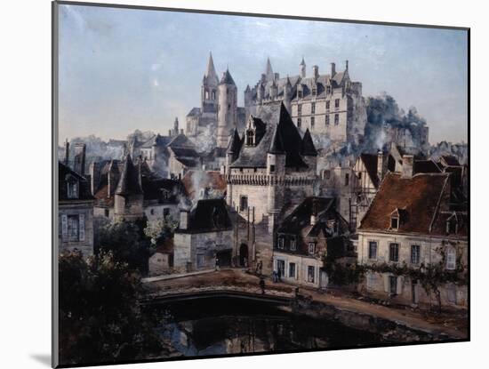 The Port of Cordelieres and Castle Loches, 1891-Emmanuel Lansyer-Mounted Giclee Print