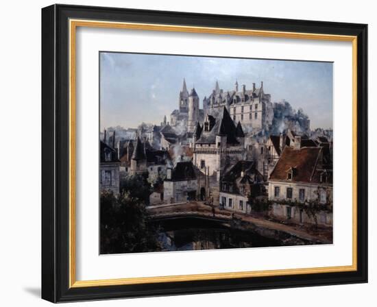 The Port of Cordelieres and Castle Loches, 1891-Emmanuel Lansyer-Framed Giclee Print