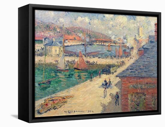 The Port of Fecamp, 1924-Gustave Loiseau-Framed Premier Image Canvas
