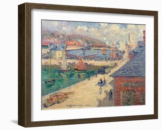 The Port of Fecamp, 1924-Gustave Loiseau-Framed Giclee Print