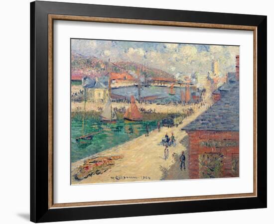 The Port of Fecamp, 1924-Gustave Loiseau-Framed Giclee Print