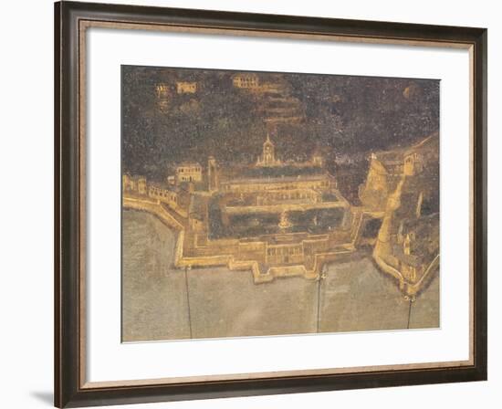 The Port of Genoa with Villa Del Principe, or Doria Pamphilj Palace-null-Framed Giclee Print